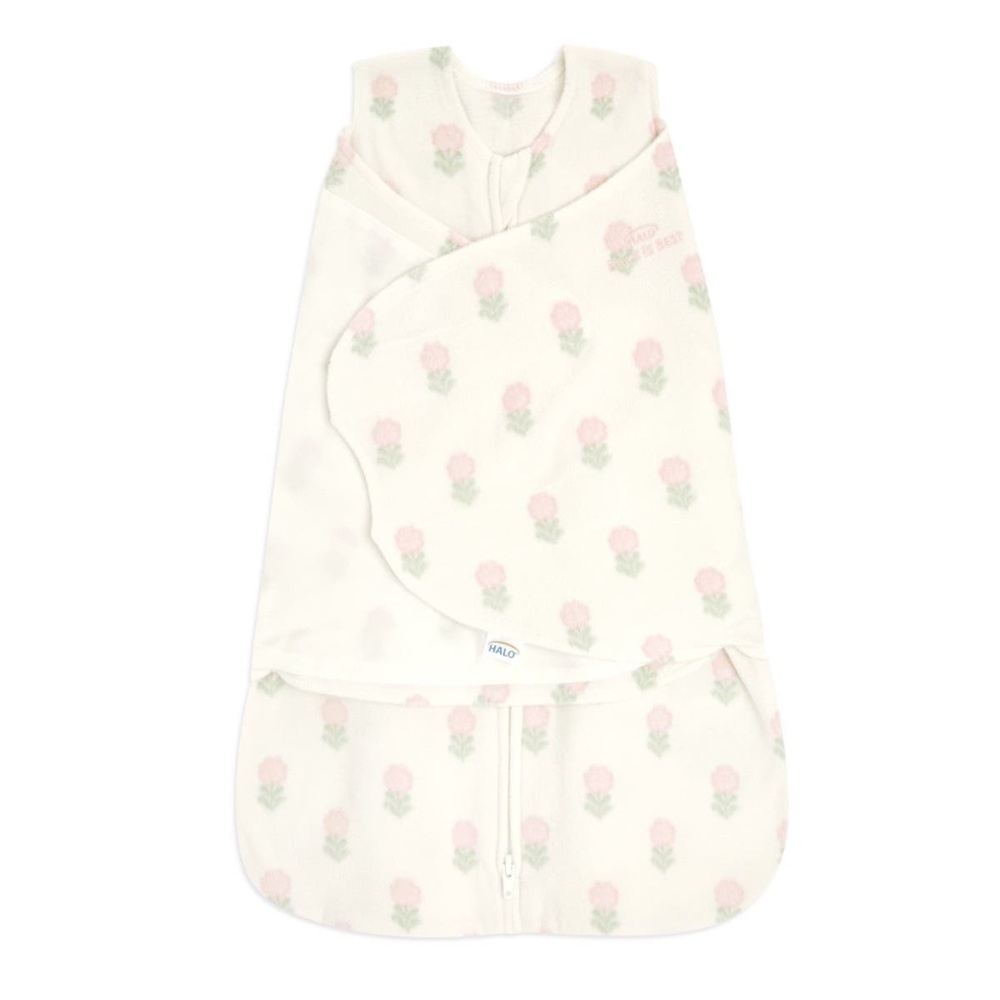 Halo - sleep swaddle block print design size 0-3 months